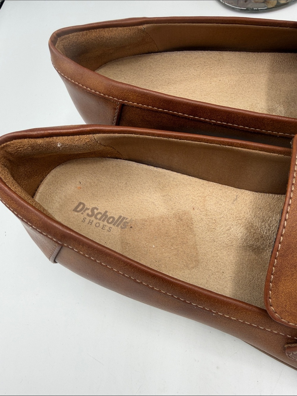 Dr. Scholl's Hello Tan Vegan Leather Penny Loafers - Picture 2 of 6